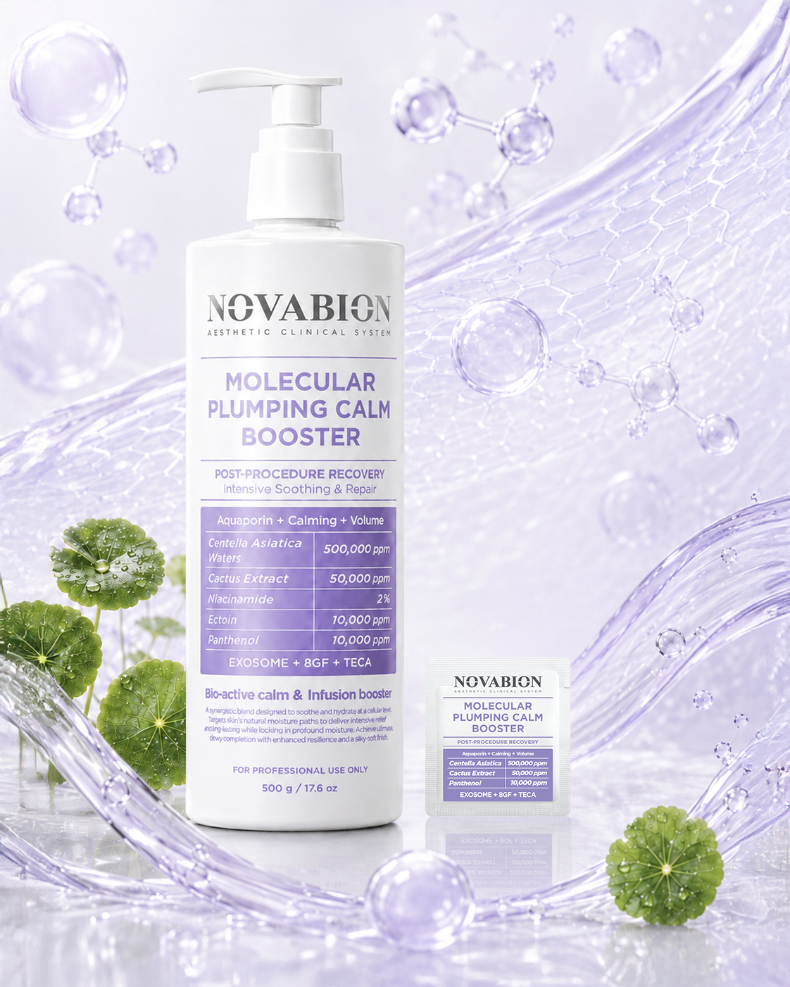 Molecular Plumping Calm Booster texture concept